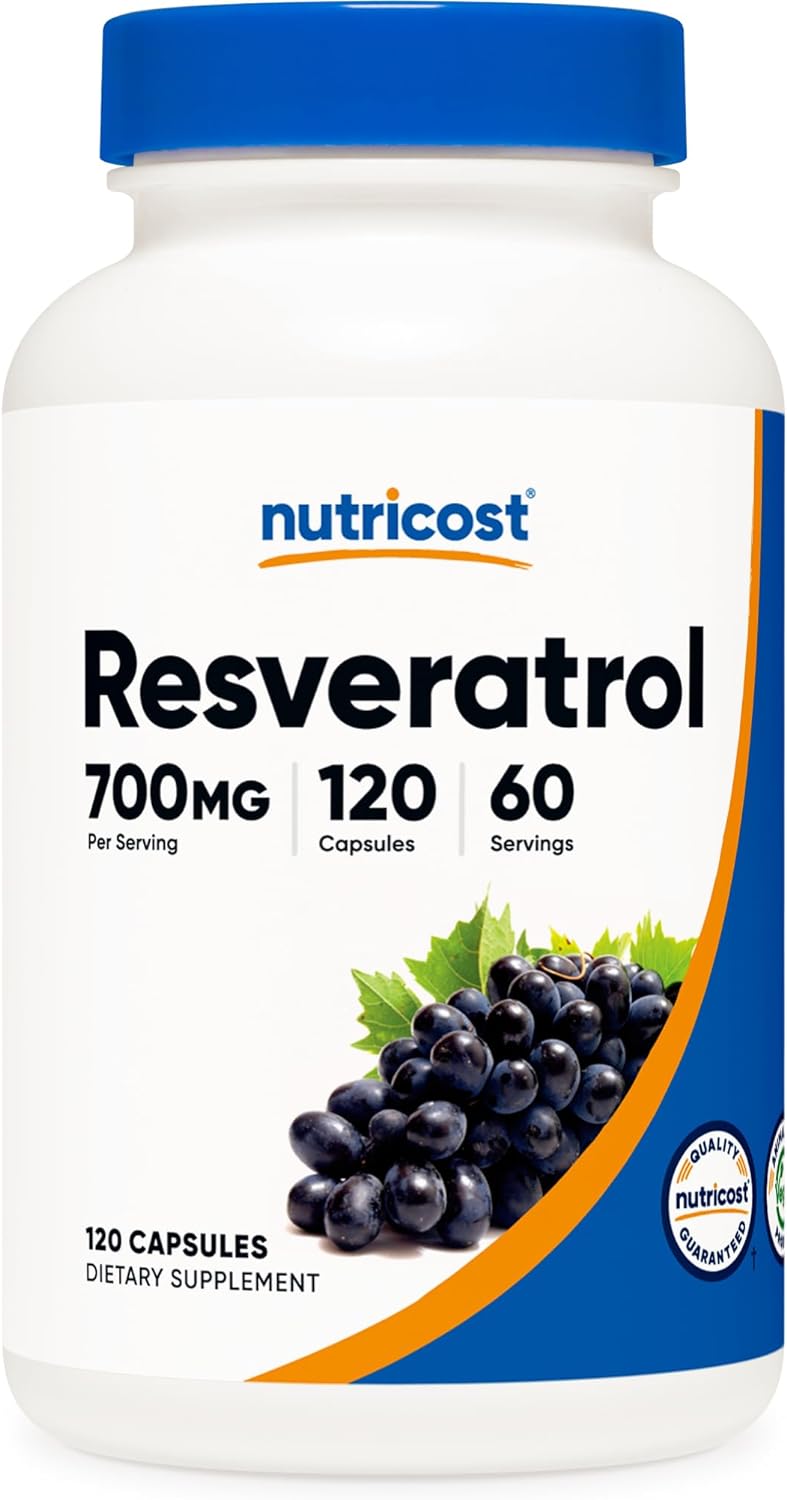 Nutricost Resveratrol 700mg, 120 Capsules