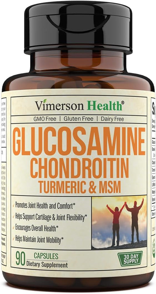 Glucosamine Chondroitin MSM Turmeric Boswellia - Joint Support Supplement 90 capsule