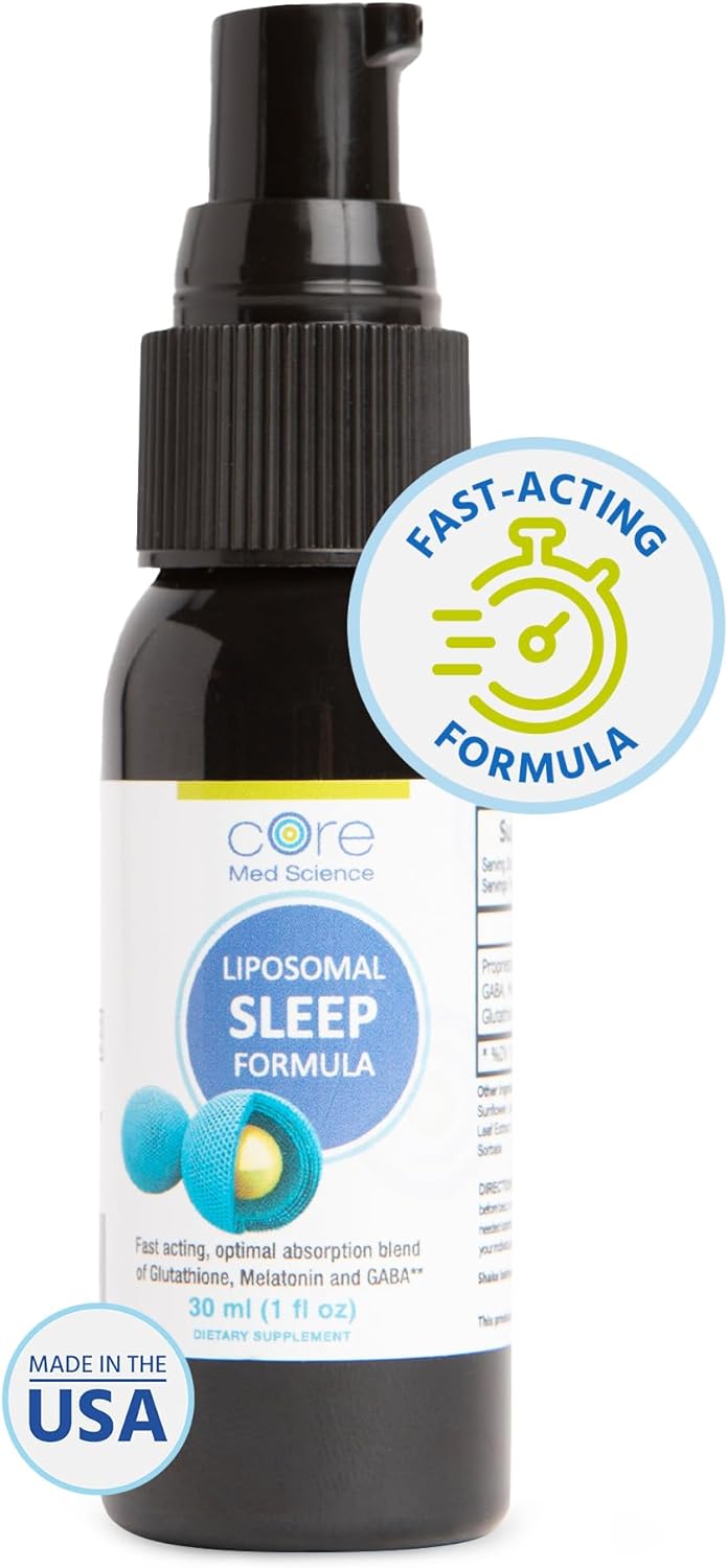 Liposomal Oral Sleep Spray Formula by Core Med Science ,1 Fl Oz