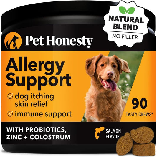 Pet Honesty Allergy Support Itch Relief for Dogs -90 count