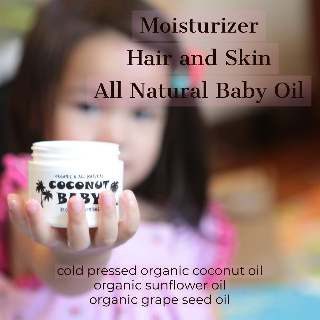 Coconut Essentials Coconut Baby Oil Organic Moisturizer