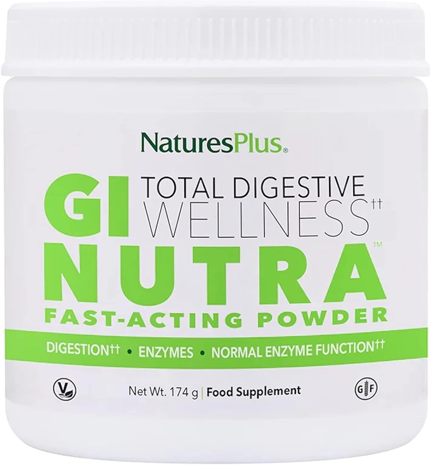 NaturesPlus GI Natural Drink Powder - 6.14 Ounce, Vegetarian Powder