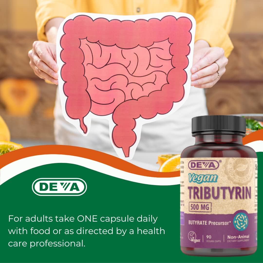 DEVA Vegan Tributyrin Supplement 90 Count