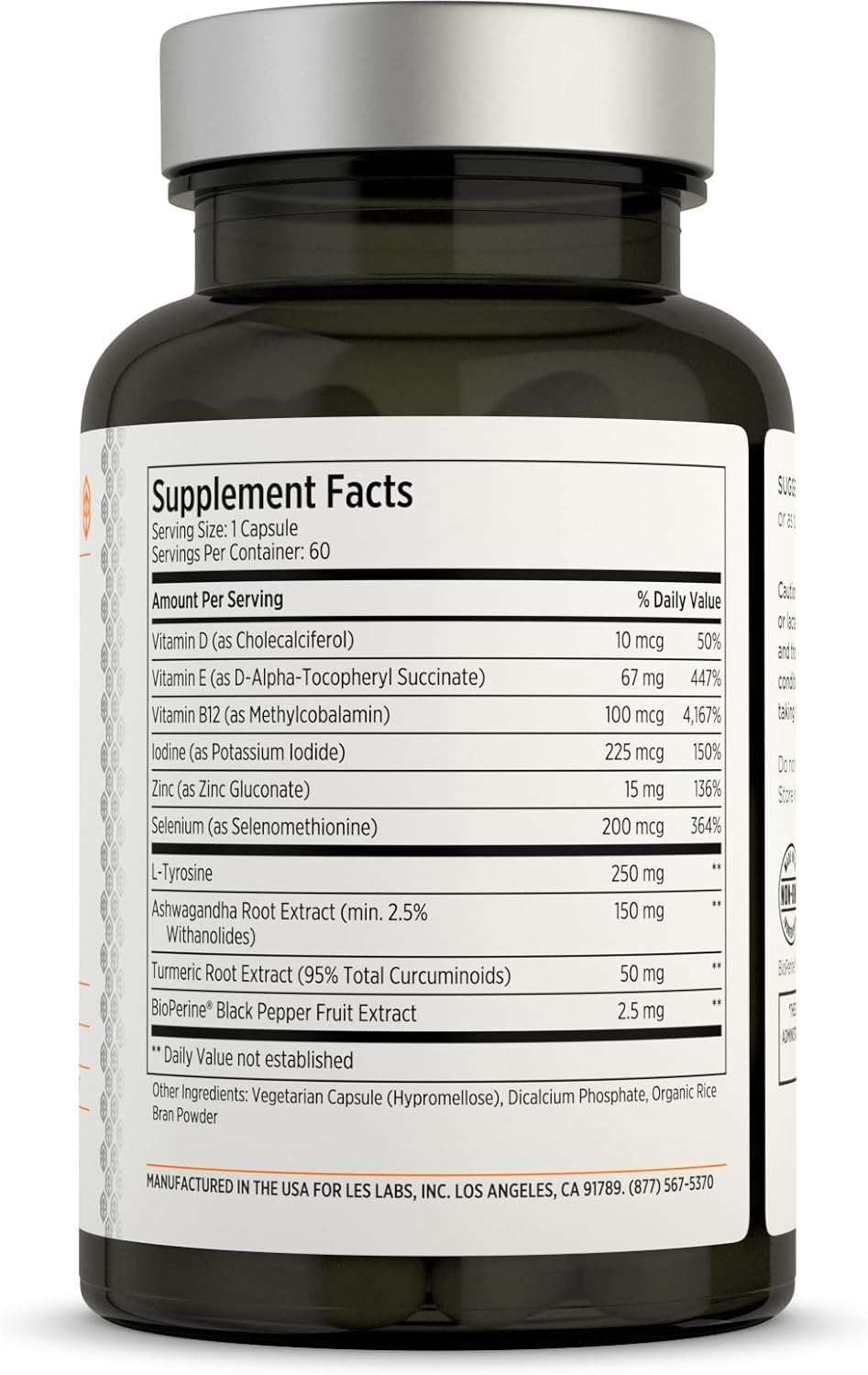 LES Labs Thyroid Support – Metabolic Health, 60 Capsules