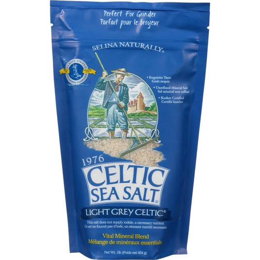 Light Grey Celtic Sea Salt 1 Pound Resealable Bag