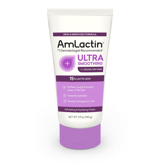 AmLactin Ultra Smoothing - 4.9 oz Body & Hand Cream with 15% Lactic Acid