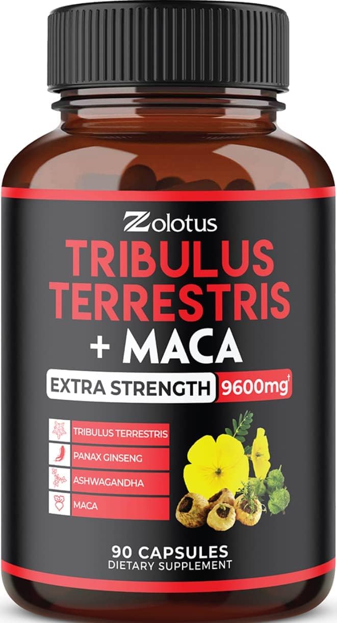 Zolotus Premium Tribulus Terrestris Capsules - 9600mg Per Serving -90 count