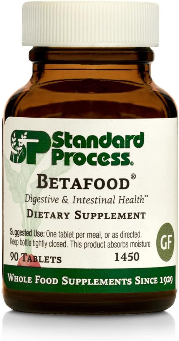 Standard Process Betafood - Digestive Health and Liver Support Supplement - 90 Tablets