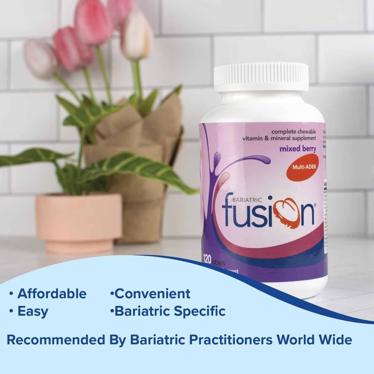 Bariatric Fusion Chewable Multivitamin with High ADEK Vitamins- 120 tablets