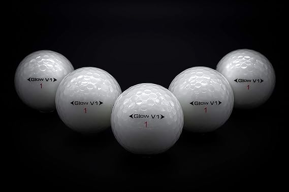 GlowGear Golf - GlowV1 Night Golf Balls with UV Flashlight,  2 Piece