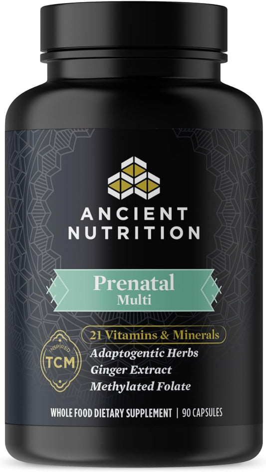 Ancient Nutrition Prenatal Vitamins, Multivitamin for Women 90 Capsules