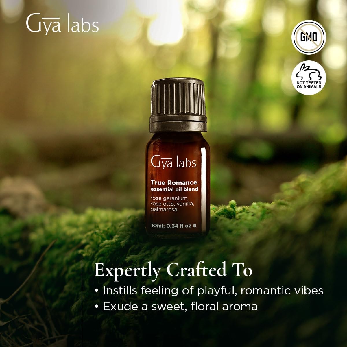 Gya Labs True Romance Essential Oil Blend - Sweet & Floral Scent