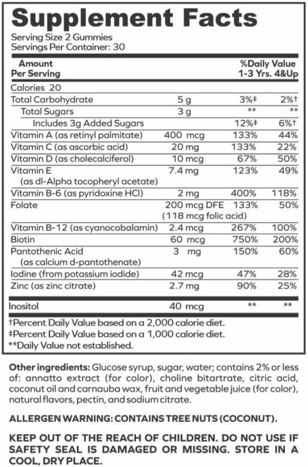 envitamin Kids multivitamin Gummies 60 count