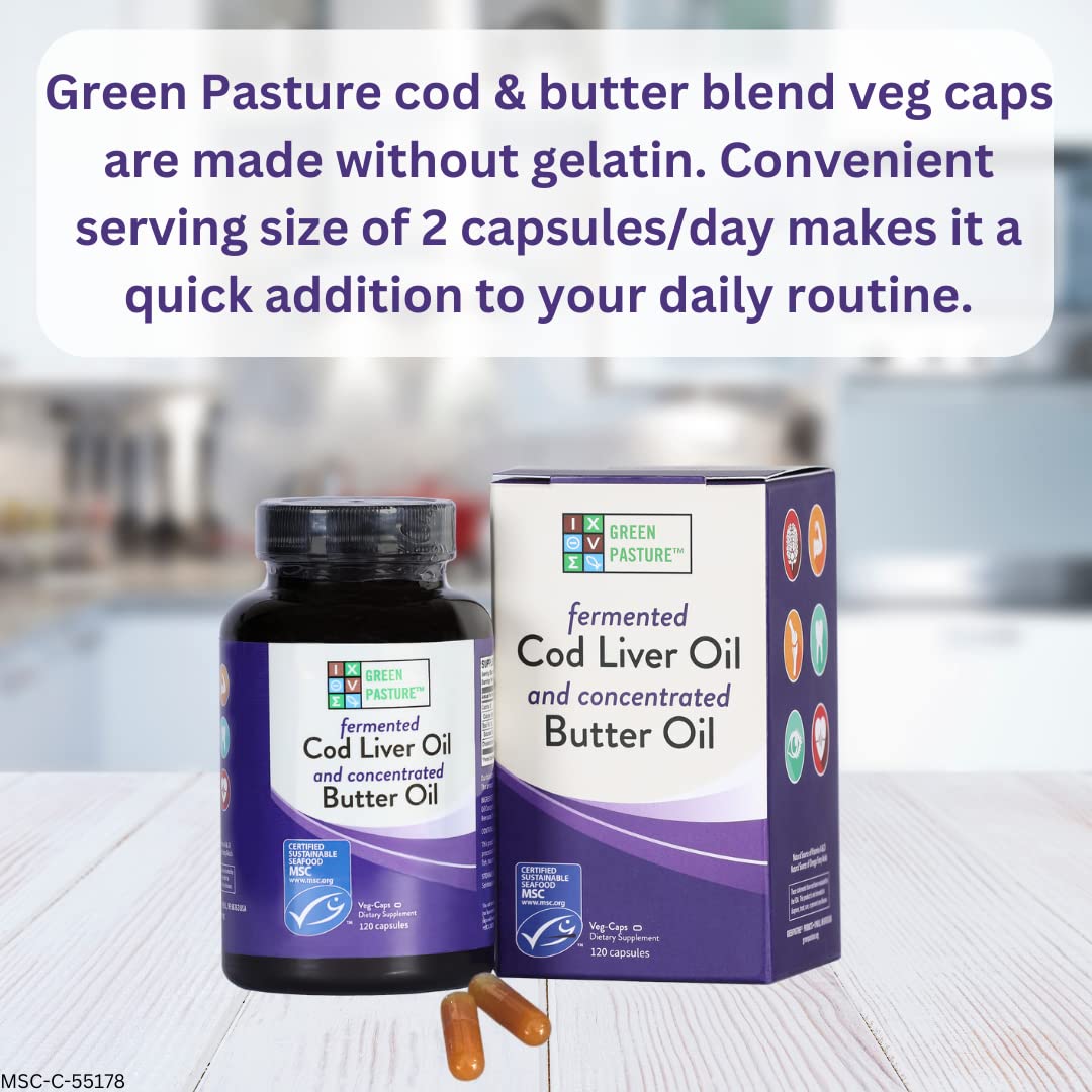 Fermented Cod Liver Oil Blend - 120 Capsules