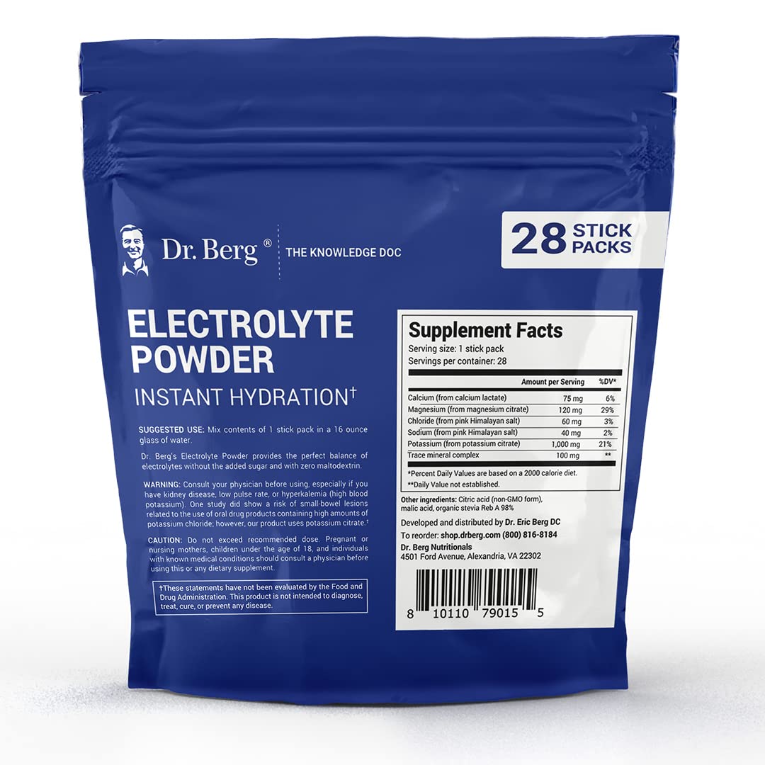 Dr. Berg's Electrolytes Powder Packets