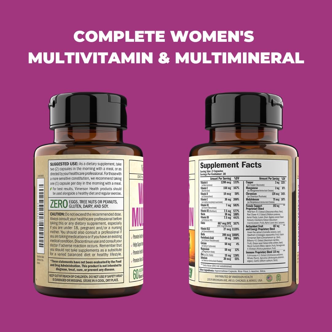 Multivitamin for Women - Womens Multivitamin & Multimineral Supplement 60 count