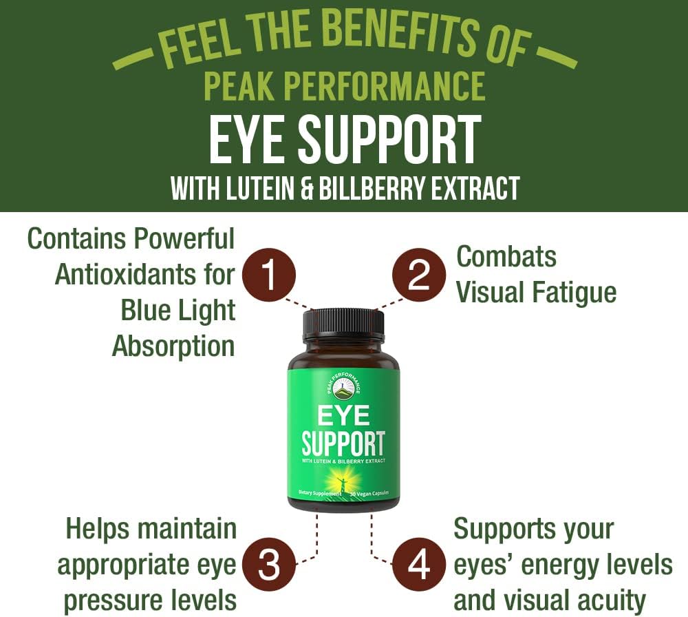 Peak Performance Eye Vitamins - Top Eye Support Supplement