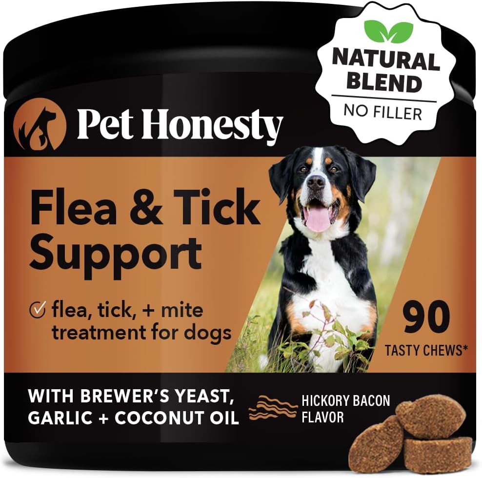 Pet Honesty Flea and Tick Prevention for Dogs Supplement 90 count