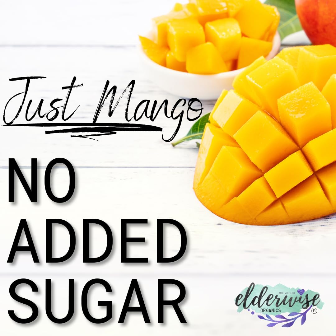 Elderwise Organics Dried Mango  Unsweetened -4 Ounce