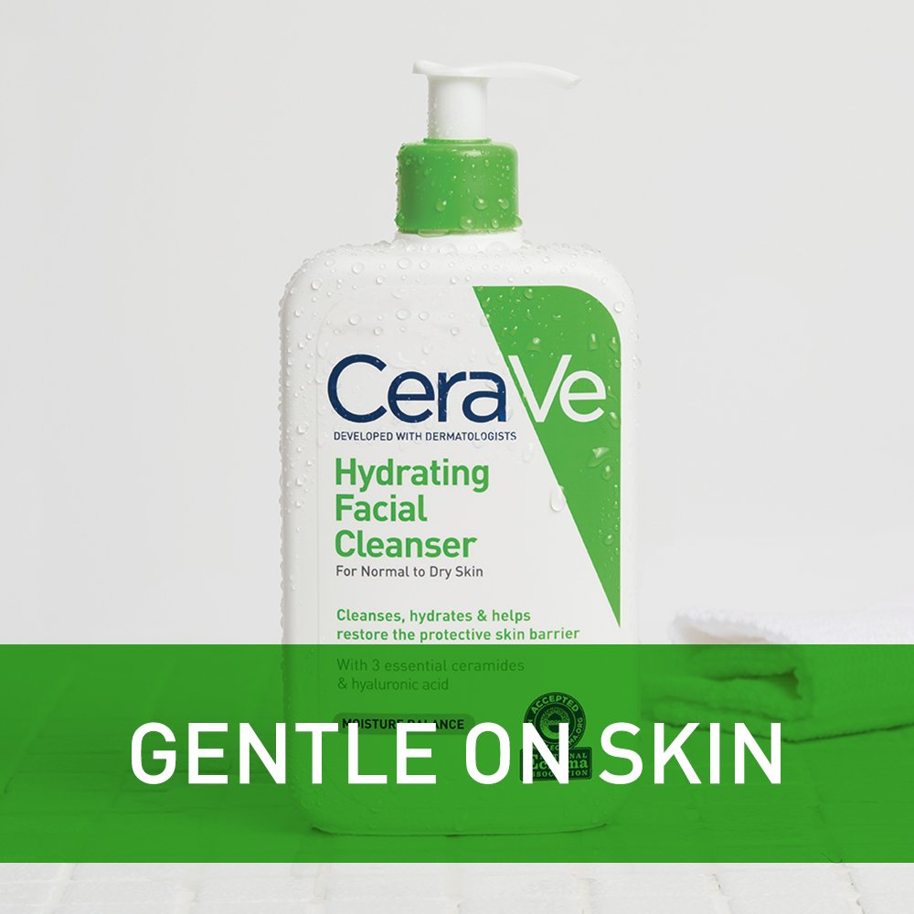 CeraVe Hydrating Facial Cleanser Moisturizing Non-Foaming Face Wash