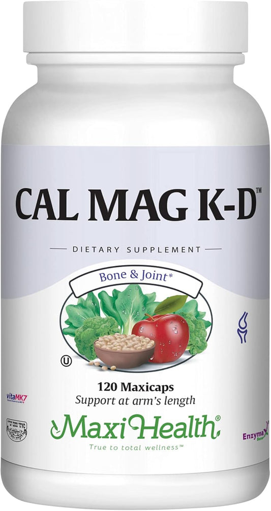 500 mg Calcium Supplement with Vitamin D3 (2000 IU), Magnesium (250 mg) and Vitamin K2 (150 mcg) -  120 Capsules