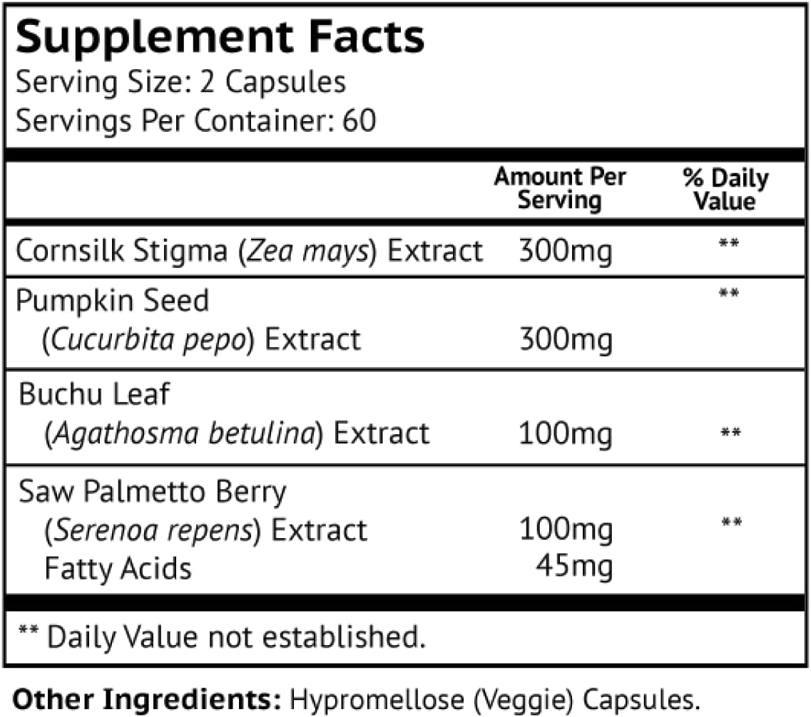 Stronghold Bladder Control 120 capsules