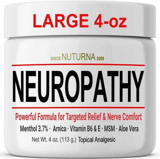 Neuropathy Nerve Cream Soothing Natural Nerve Comfort Large 4 oz