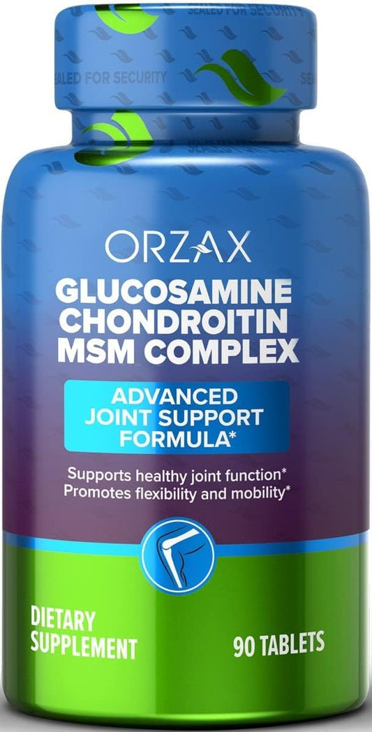 ORZAX All-in-one Joint Support Supplement with Glucosamine Chondroitin MSM - 90 Tablets