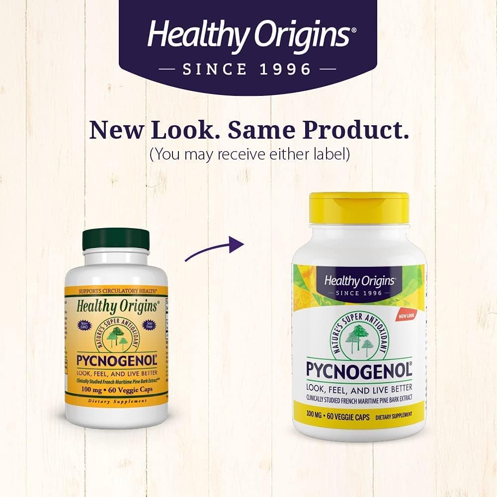 Healthy Origins Pycnogenol 60 Veggie Caps