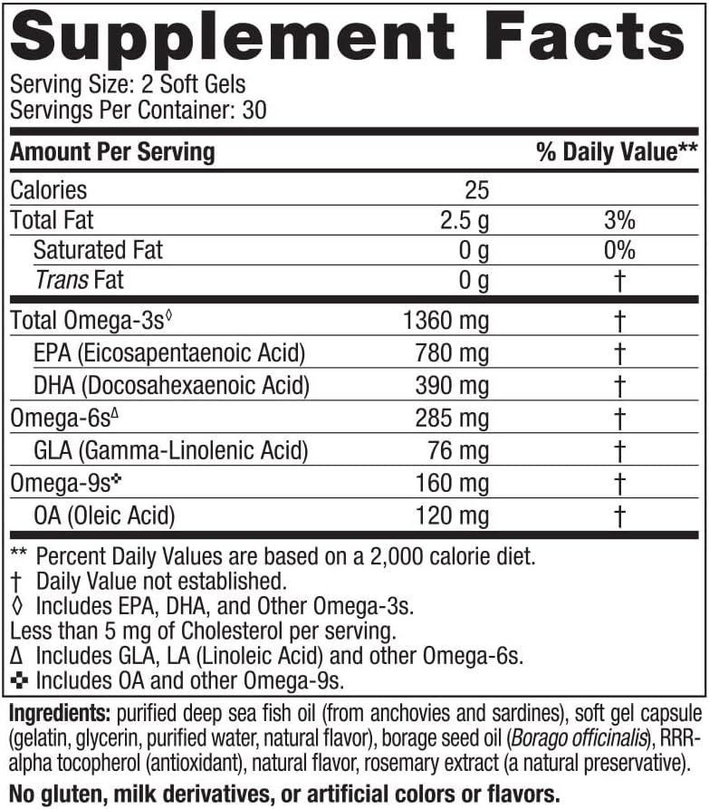 Nordic Naturals Complete Omega Xtra, Lemon - 60 Soft Gels