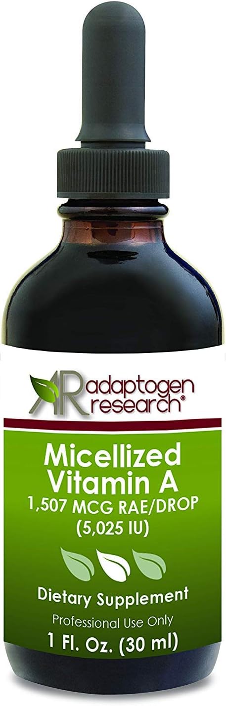 Micellized Vitamin A 1 oz  5,025 IU Per Drop Pure Vitamin A  Adaptogen Research…