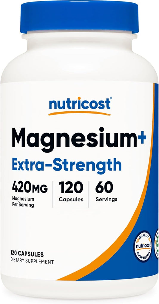 Nutricost Magnesium+ Extra Strength 420mg, 120 Capsules