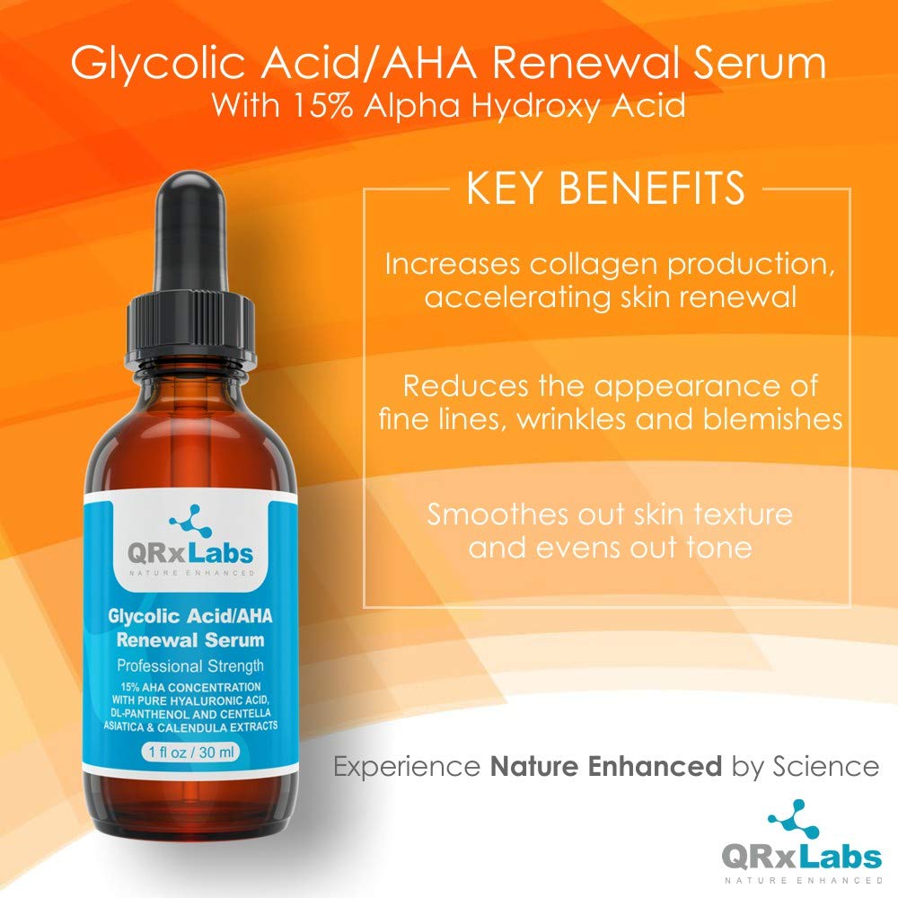 Glycolic Acid/AHA 15% Renewal Serum for Face - Intensive Brightening