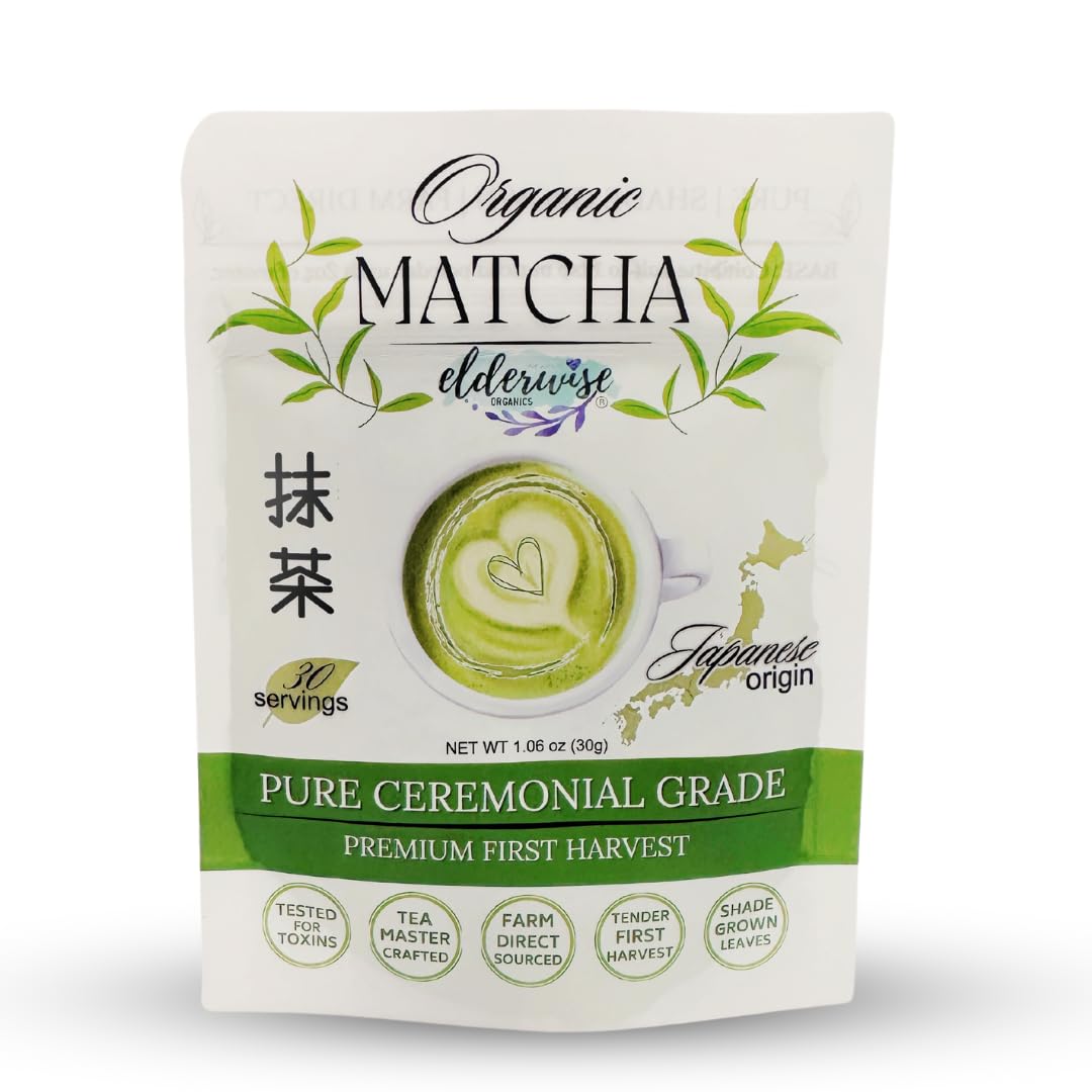 Elderwise Organics Matcha - Green Tea Powder -1.06 oz