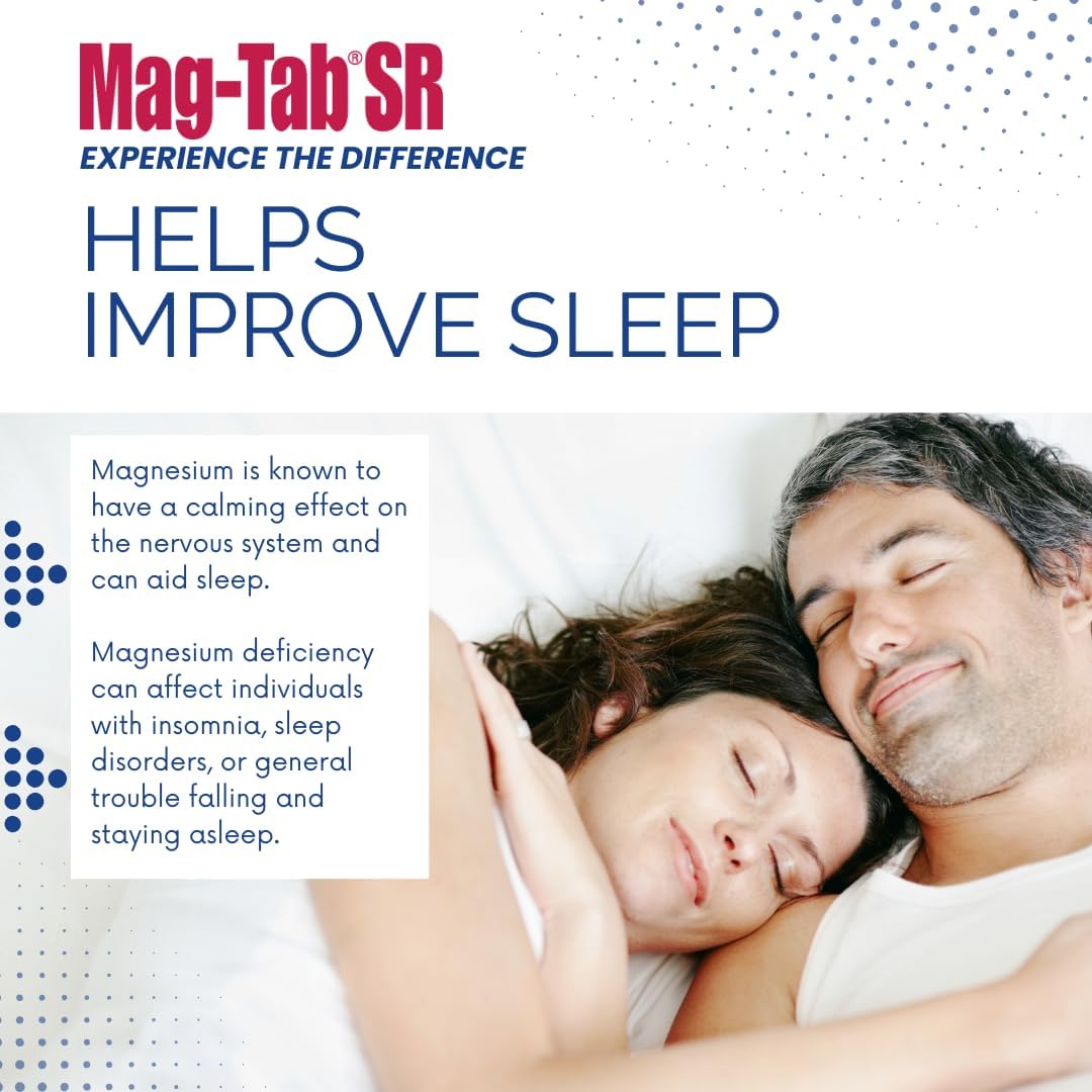 Release Magnesium Lactate Delivery for 10x Better Absorption-Mag-Tab SR 100 Count