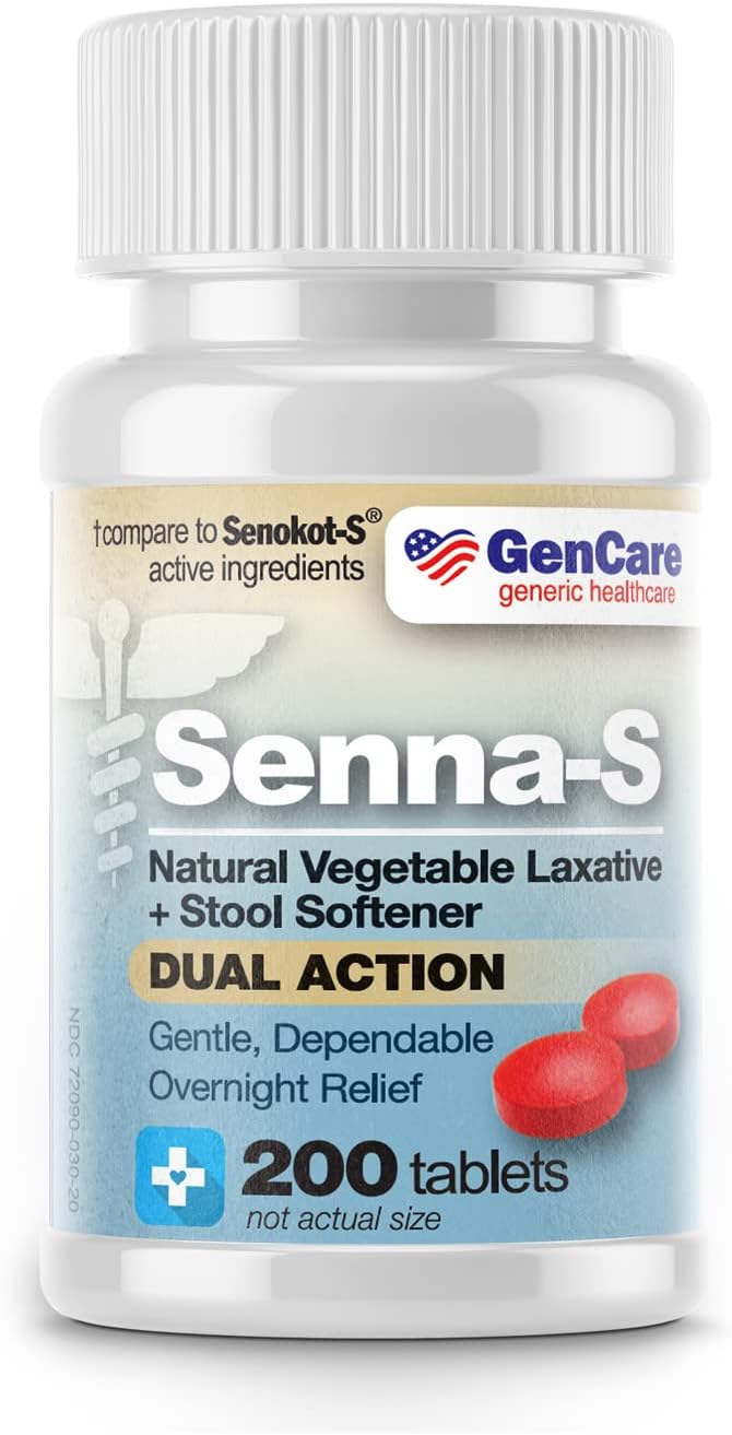 GenCare - Senna-S Stool Softener Dual Action (200 Tablets) |