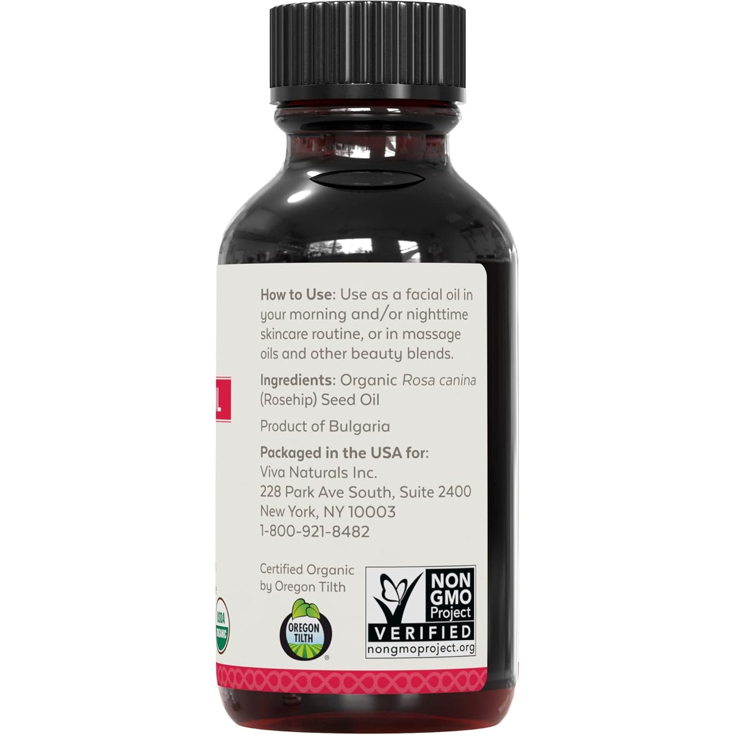 Viva Naturals Organic Rosehip Seed Oil (1 fl oz)