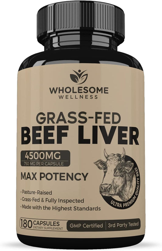 Grass Fed Desiccated Beef Liver 180 Pills