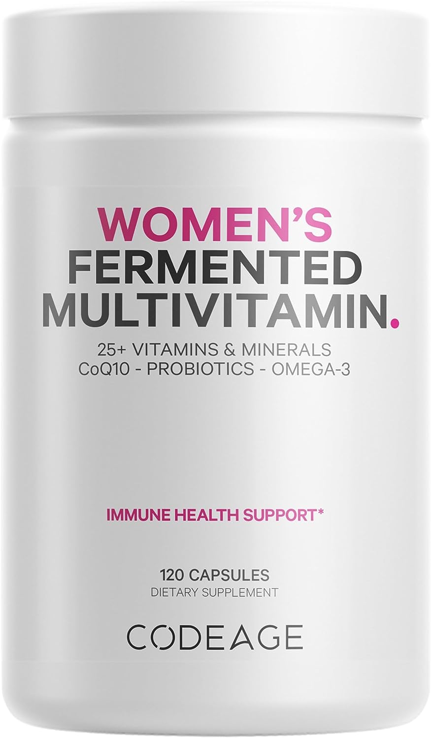 Codeage Women’s Daily Multivitamin, 25+ Vitamins & Minerals 120 Capsules