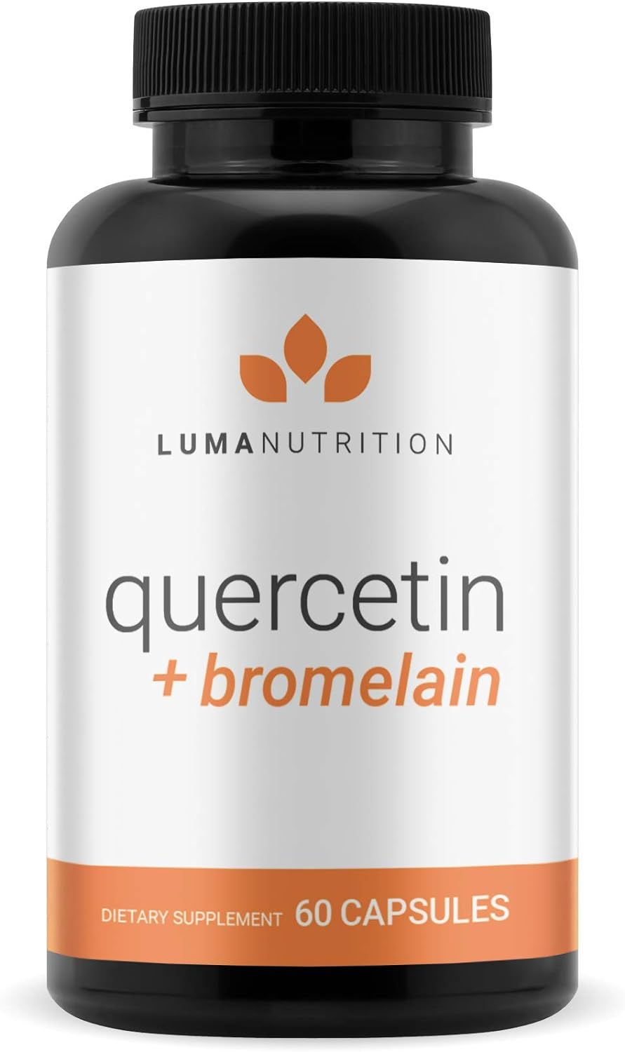 Luma Nutrition Quercetin 500mg - Quercetin with Bromelain - 60 count