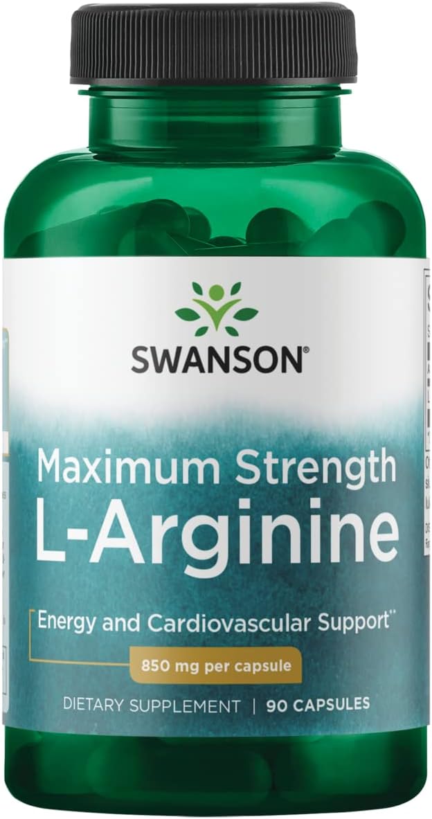 Swanson Amino Acid Super-Strength L-Arginine,  90 Capsules