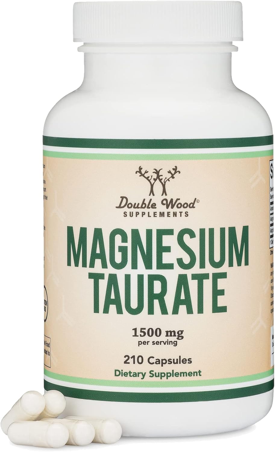 Magnesium Taurate  for Cardiovascular Health to Boost 210 Vegan Capsules