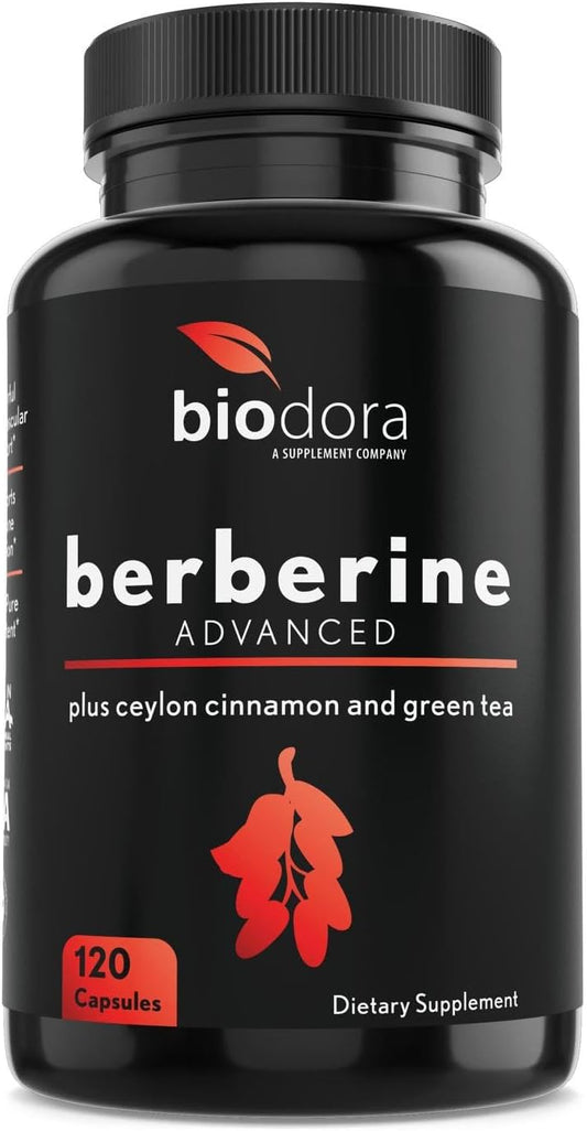 Biodora Berberine Advanced Plus with 1200mg Berberine 120 Capsules