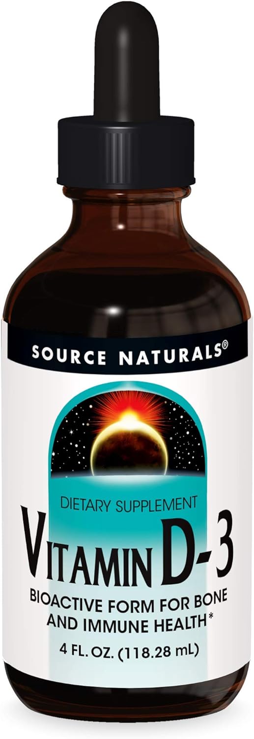 Source Naturals Vitamin D-3 Liquid Drops 2000 iu Supports Bone & Immune Health