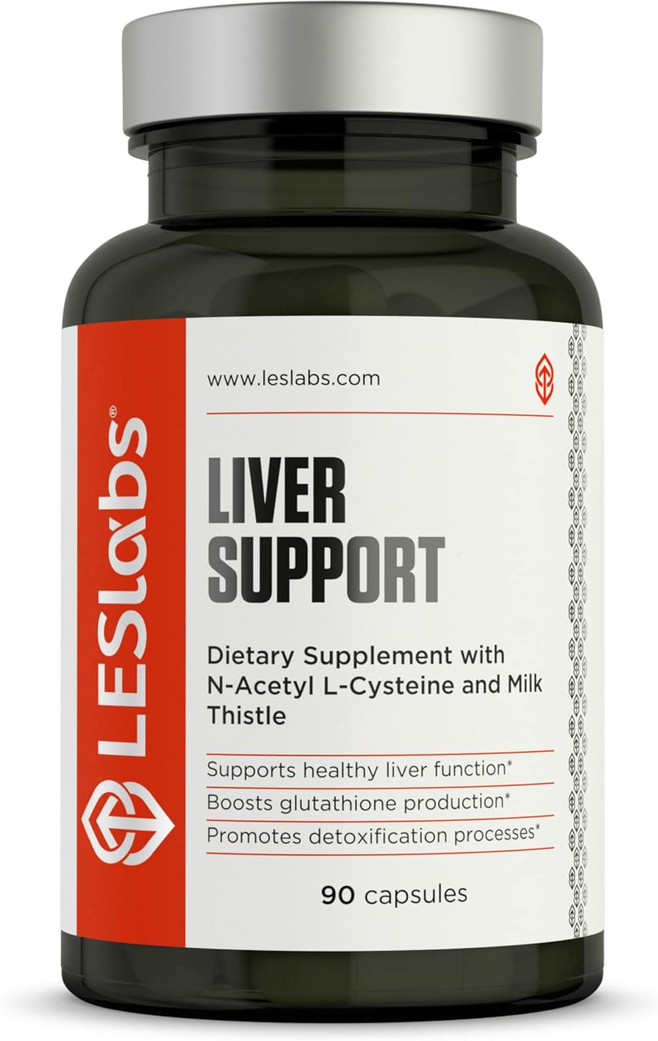 LES Labs Liver Support Glutathione Production & Detoxification – Milk Thistle,90 Capsules