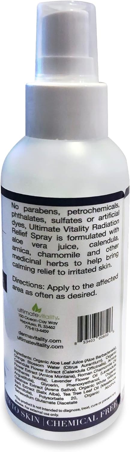 UltimateVitality Radiation Burn Relief Spray - 4 ounces