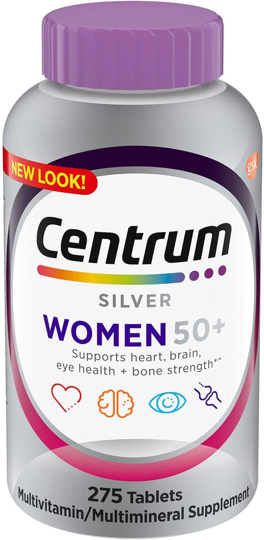 Centrum Silver Women 50 Plus Daily Multivitamin Multimineral Supplment 275 count