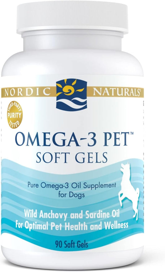 Nordic Naturals Omega-3 Pet, Unflavored - 90 Soft Gels - 330 mg