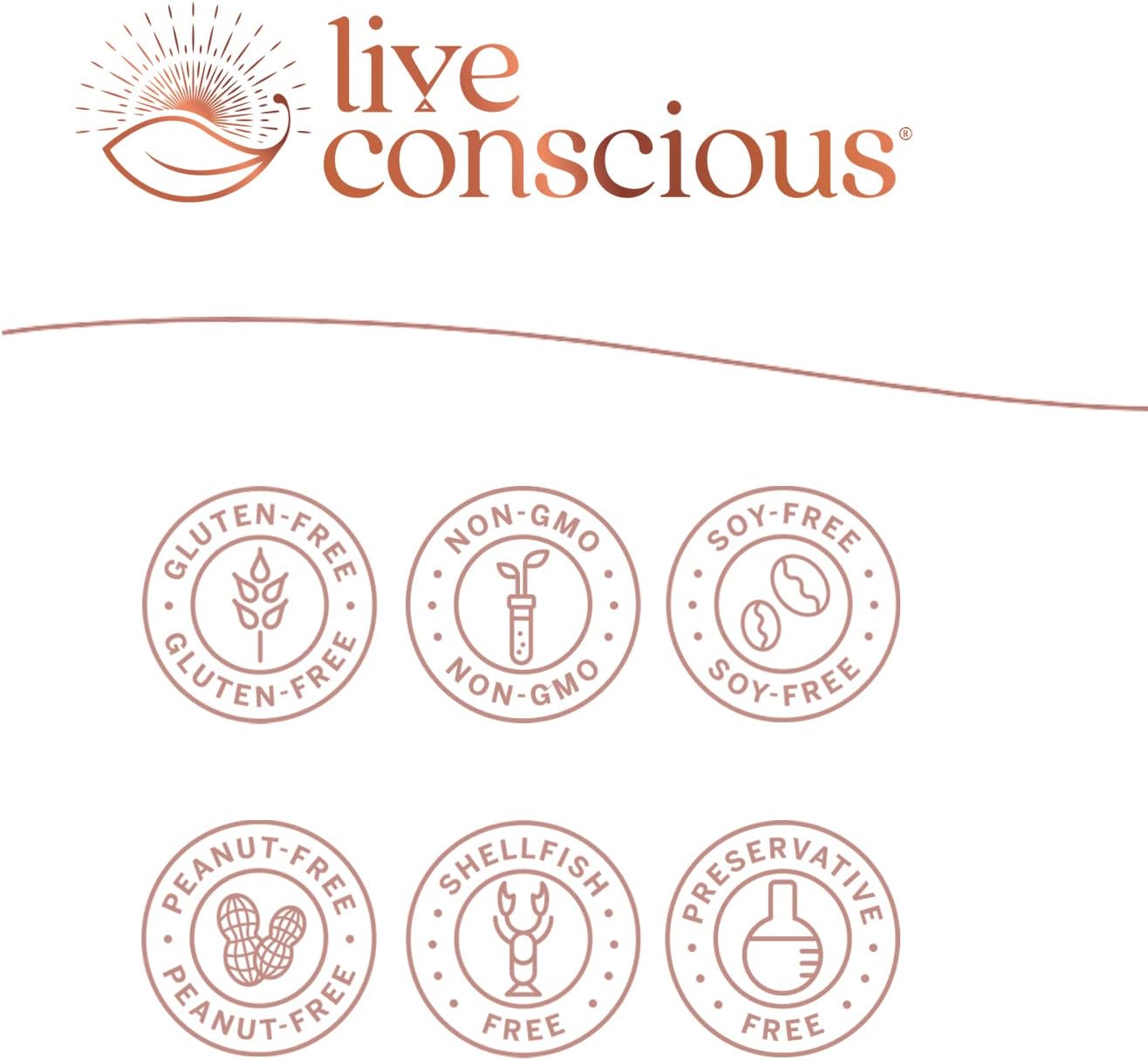 Live Conscious KSM-66 Ashwagandha Supplement w/L Theanine & AlphaWave- 60 Capsules