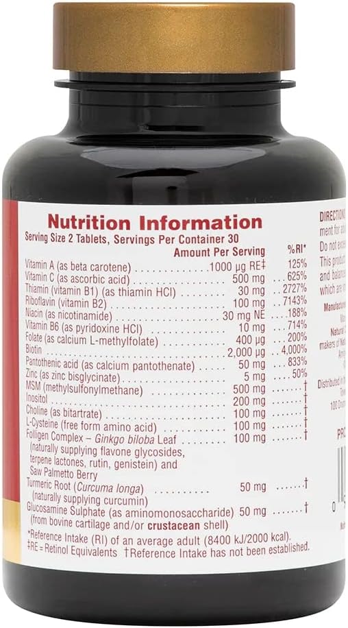 NaturesPlus Ultra Hair, Sustained Release - 60 Vegetarian Tablets